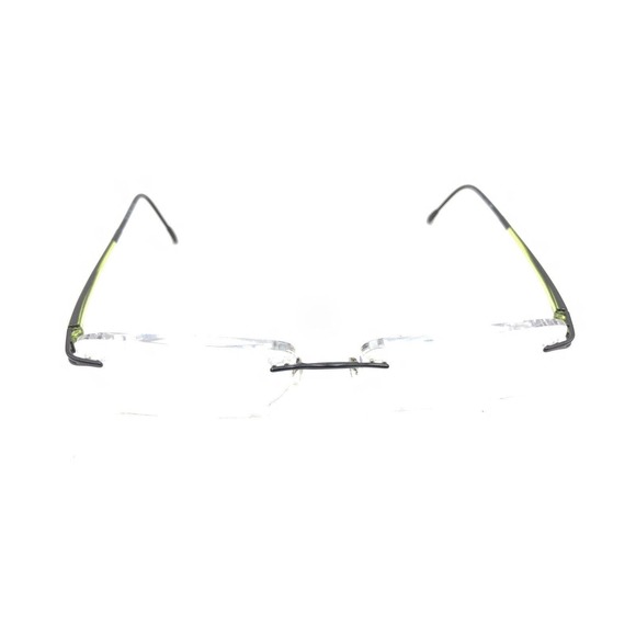 Silhouette 7622 50 6058 Titanium Black Green Rimless Eyeglasses Frames 19 140 - Picture 2 of 13